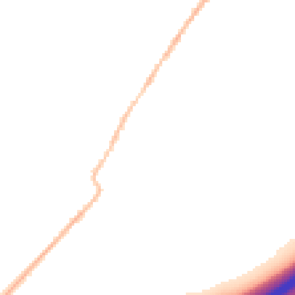 Night-time road noise heatmap for CO5 9DX