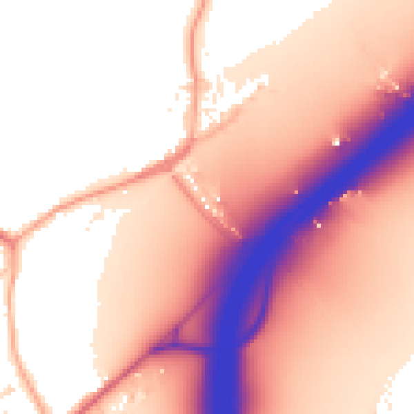 Daytime road noise heatmap for CO5 9EJ