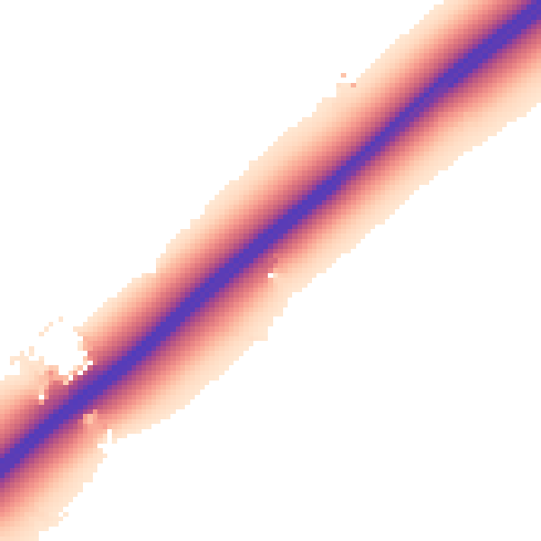 Night-time road noise heatmap for CO5 9EP