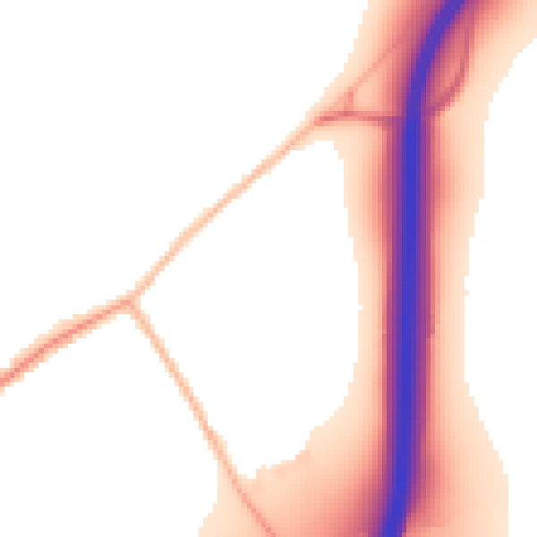 Night-time road noise heatmap for CO5 9GH