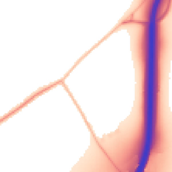 Night-time road noise heatmap for CO5 9GJ