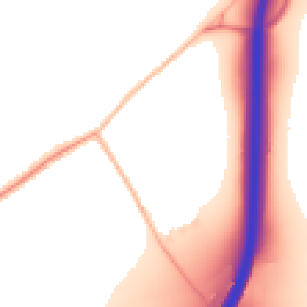 Night-time road noise heatmap for CO5 9GL