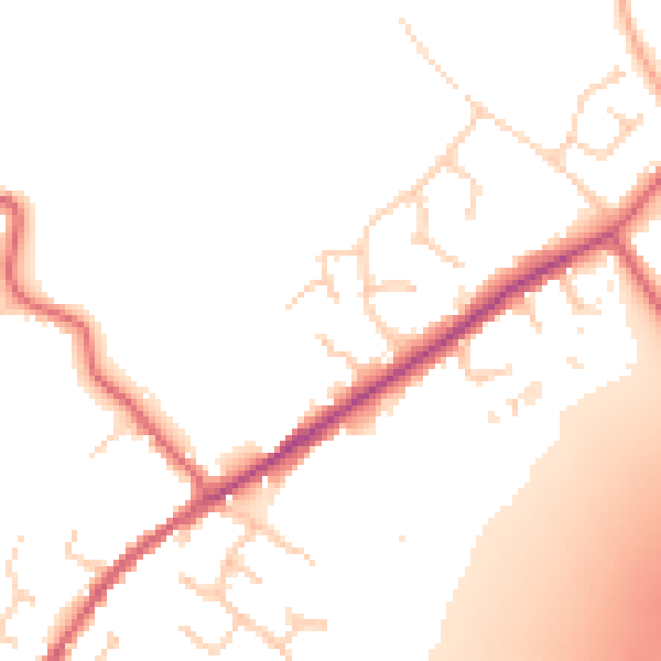 Daytime road noise heatmap for CO5 9HP