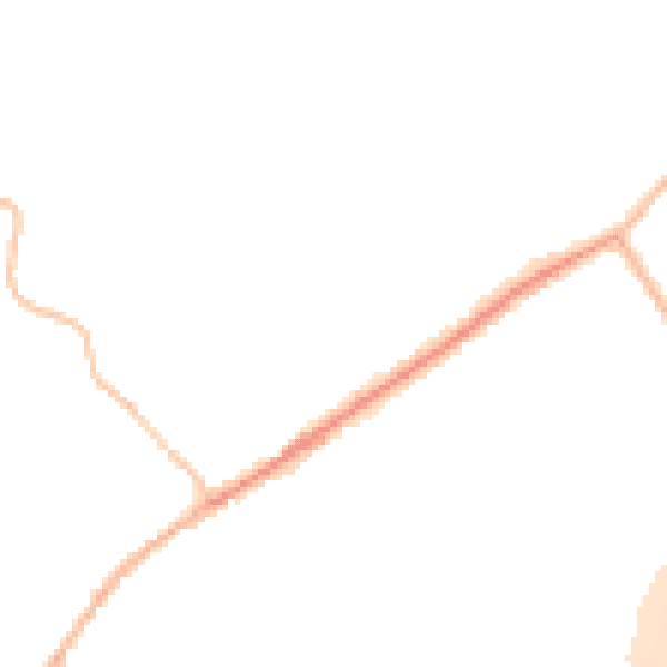 Night-time road noise heatmap for CO5 9HP