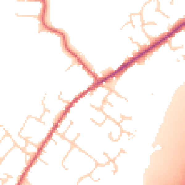 Daytime road noise heatmap for CO5 9HX