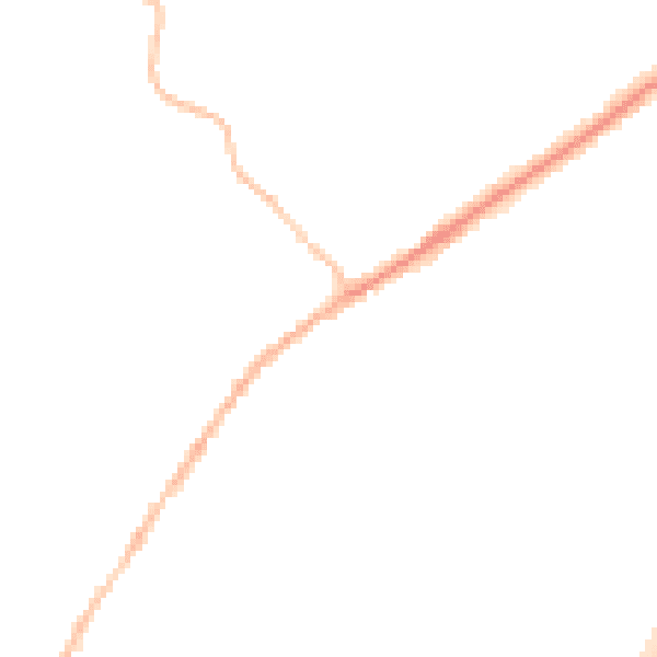 Night-time road noise heatmap for CO5 9HX