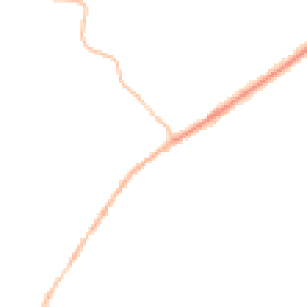 Night-time road noise heatmap for CO5 9JD