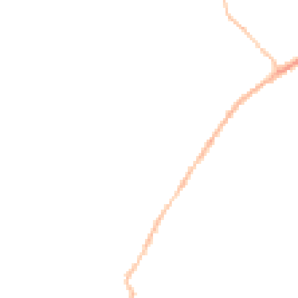 Night-time road noise heatmap for CO5 9JG