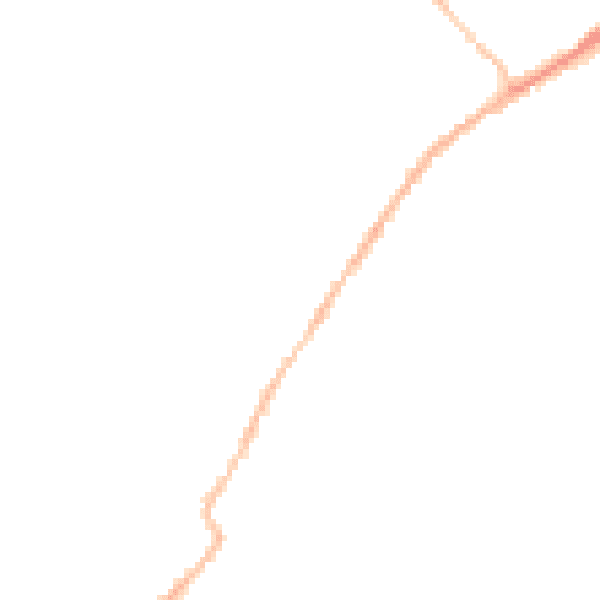 Night-time road noise heatmap for CO5 9JP