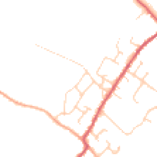 Daytime road noise heatmap for CO5 9JR