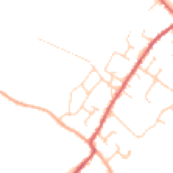 Daytime road noise heatmap for CO5 9LA