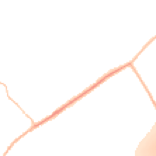 Night-time road noise heatmap for CO5 9LH