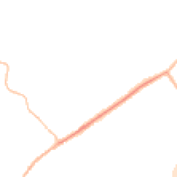 Night-time road noise heatmap for CO5 9LQ