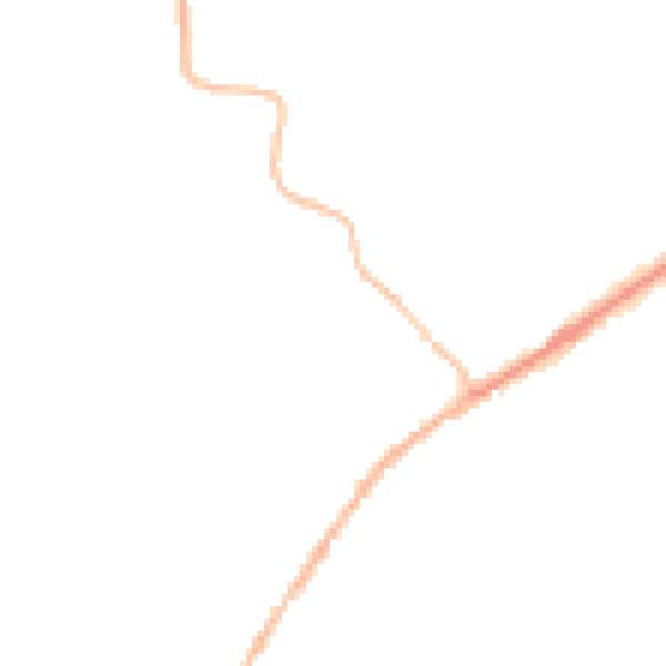 Night-time road noise heatmap for CO5 9LT