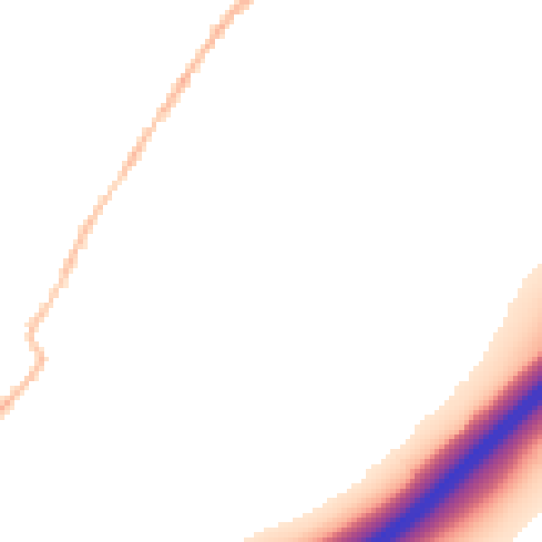 Night-time road noise heatmap for CO5 9LU