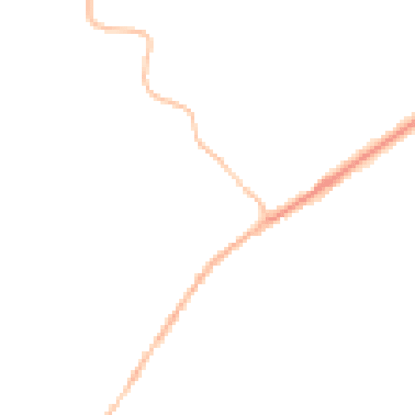 Night-time road noise heatmap for CO5 9NP