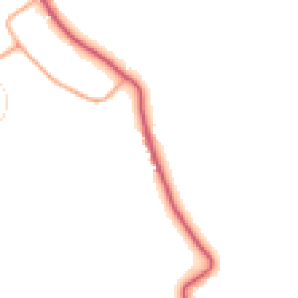 Daytime road noise heatmap for CO5 9PL