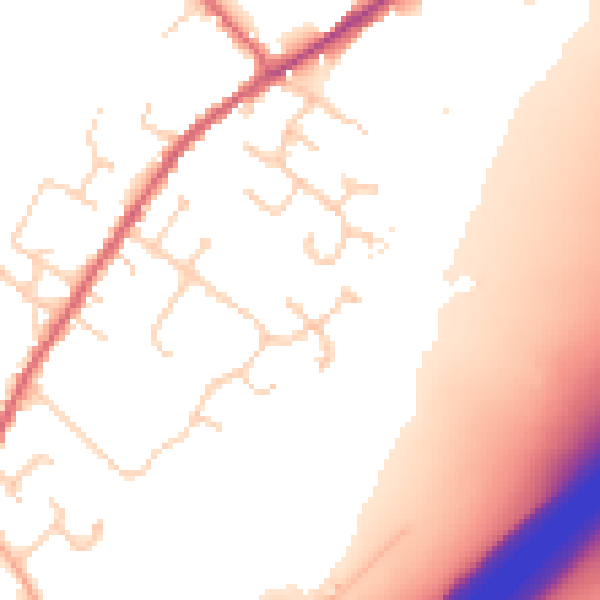 Daytime road noise heatmap for CO5 9PR