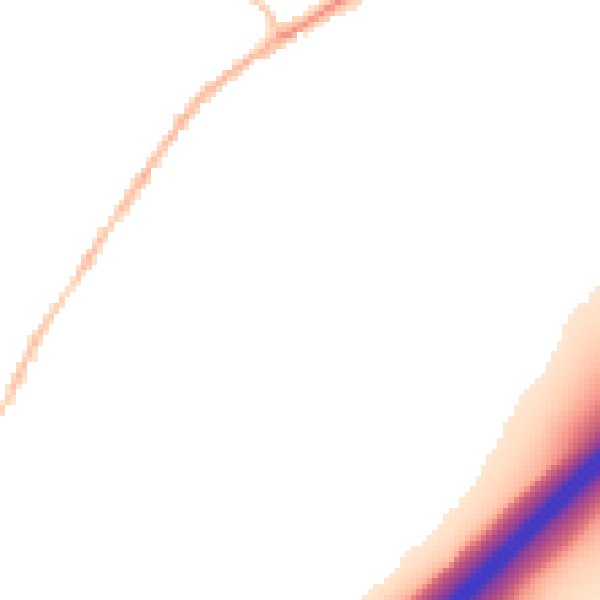 Night-time road noise heatmap for CO5 9PS