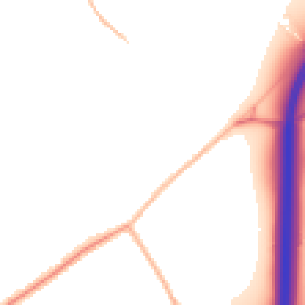 Night-time road noise heatmap for CO5 9QB