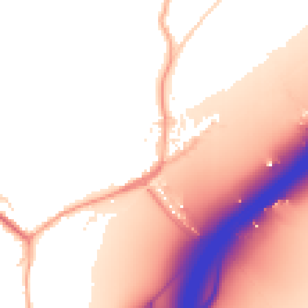 Daytime road noise heatmap for CO5 9QN