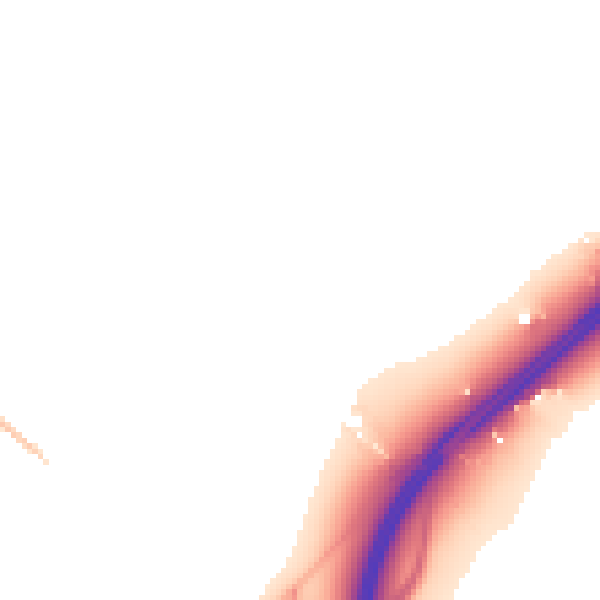 Night-time road noise heatmap for CO5 9QN