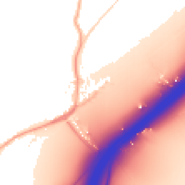 Daytime road noise heatmap for CO5 9QP