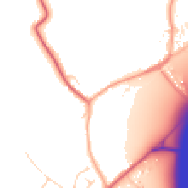 Daytime road noise heatmap for CO5 9QQ