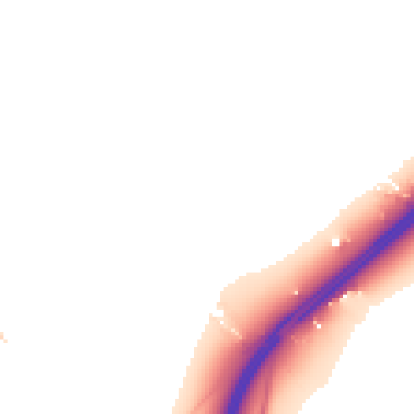 Night-time road noise heatmap for CO5 9QW