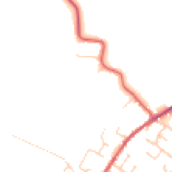 Daytime road noise heatmap for CO5 9RT