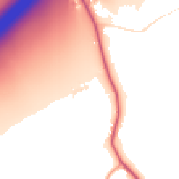 Daytime road noise heatmap for CO5 9SN