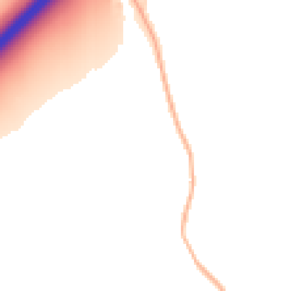 Night-time road noise heatmap for CO5 9SN