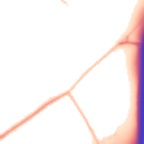 Night-time road noise heatmap for CO5 9SS