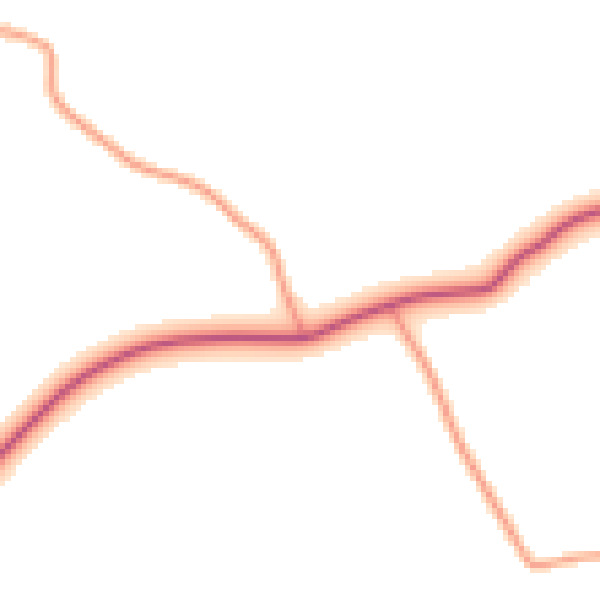 Daytime road noise heatmap for CO5 9UD