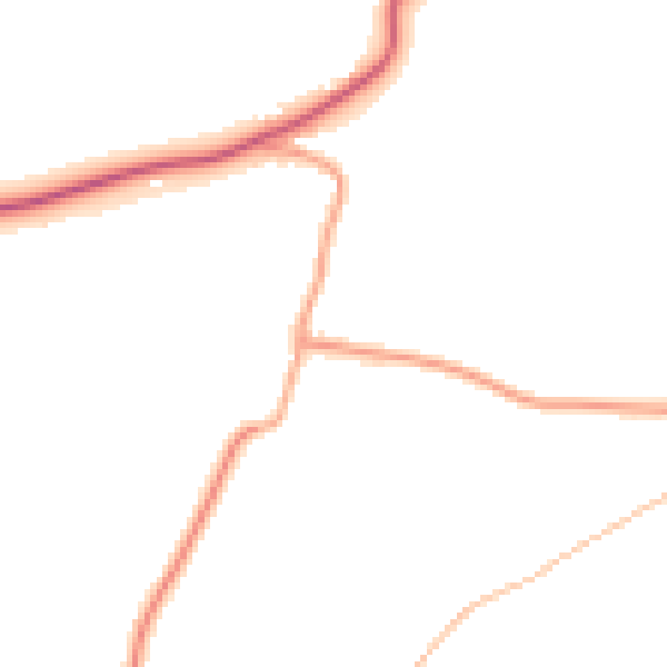 Daytime road noise heatmap for CO5 9XP