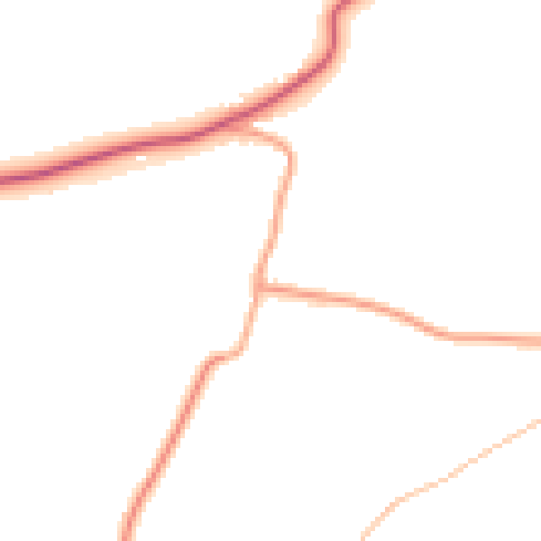 Daytime road noise heatmap for CO5 9XS