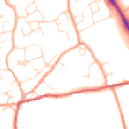 Daytime road noise heatmap for CO6 1AN