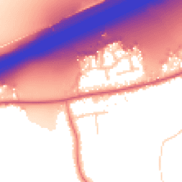 Daytime road noise heatmap for CO6 1BQ