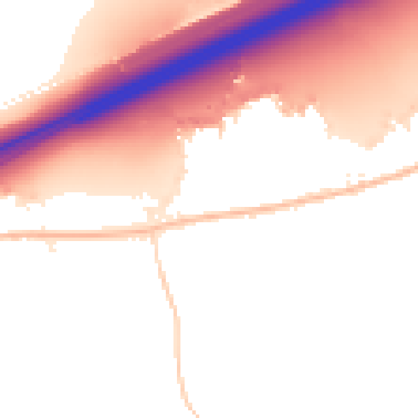 Night-time road noise heatmap for CO6 1BQ