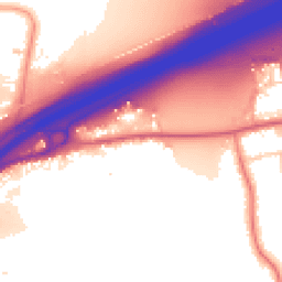 Daytime road noise heatmap for CO6 1DZ
