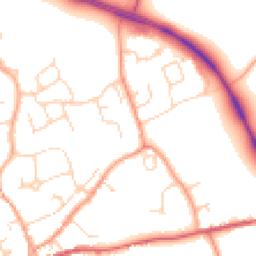 Daytime road noise heatmap for CO6 1FF