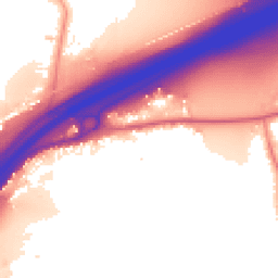 Daytime road noise heatmap for CO6 1FN