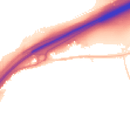 Night-time road noise heatmap for CO6 1FN