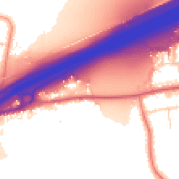 Daytime road noise heatmap for CO6 1FR