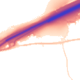 Night-time road noise heatmap for CO6 1FR