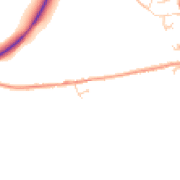 Daytime road noise heatmap for CO6 1GE