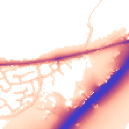 Daytime road noise heatmap for CO6 1LE