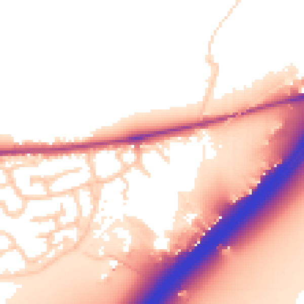 Daytime road noise heatmap for CO6 1LE