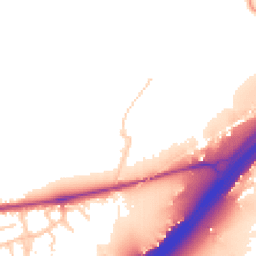 Daytime road noise heatmap for CO6 1LW