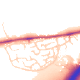 Daytime road noise heatmap for CO6 1NF